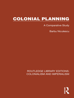 cover image of Colonial Planning